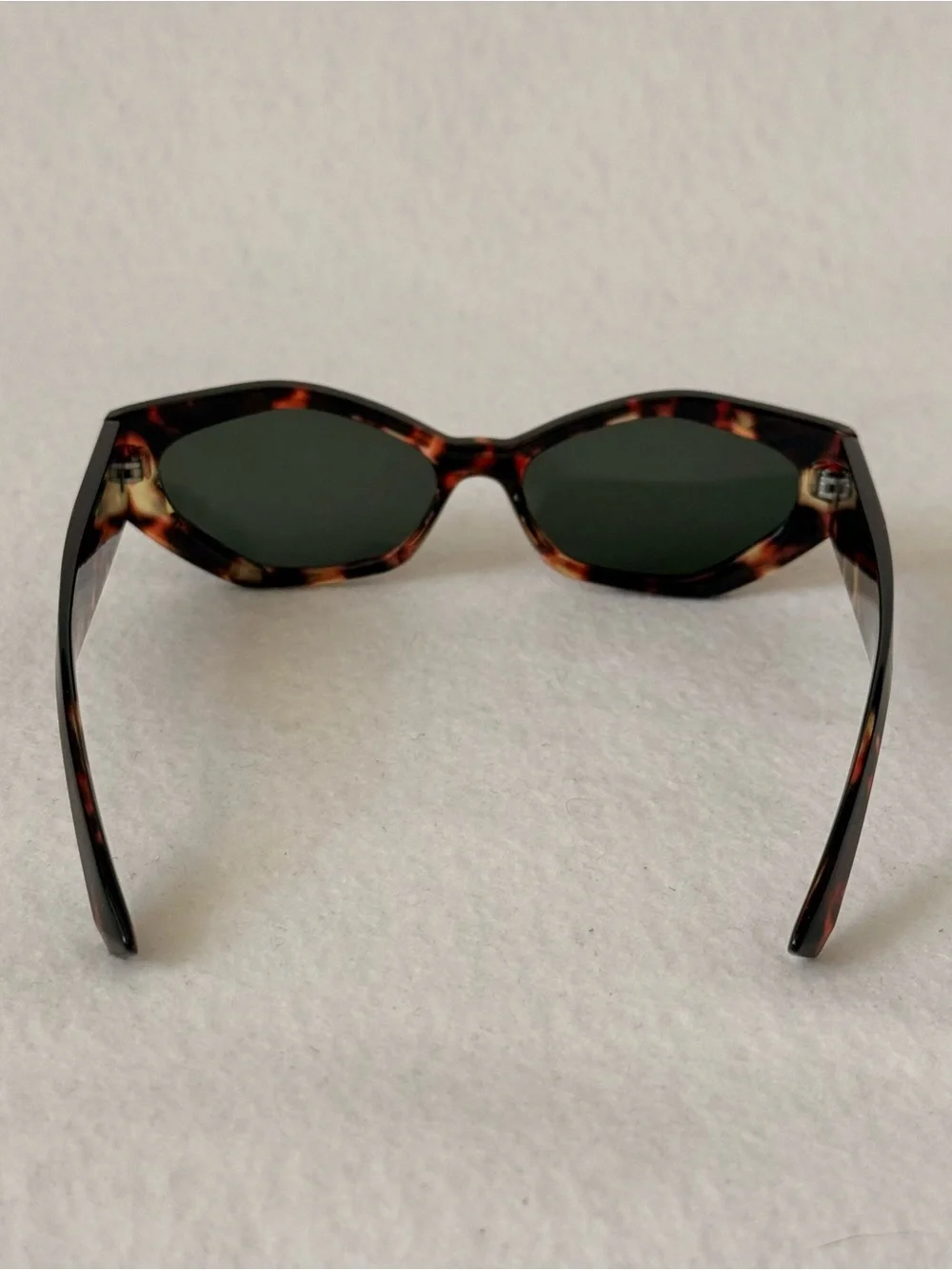 Urban Outfitters Aster Chunky Rectangle Sunglasses Tortoise One Size